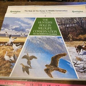 Vintage 1984 Remington Arms calendar